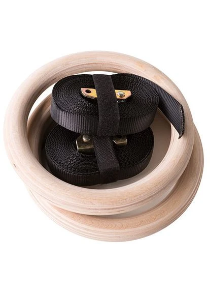 Кільця кросфіт, гімнастичні, дерево, D280mm. World Sport (392436822)