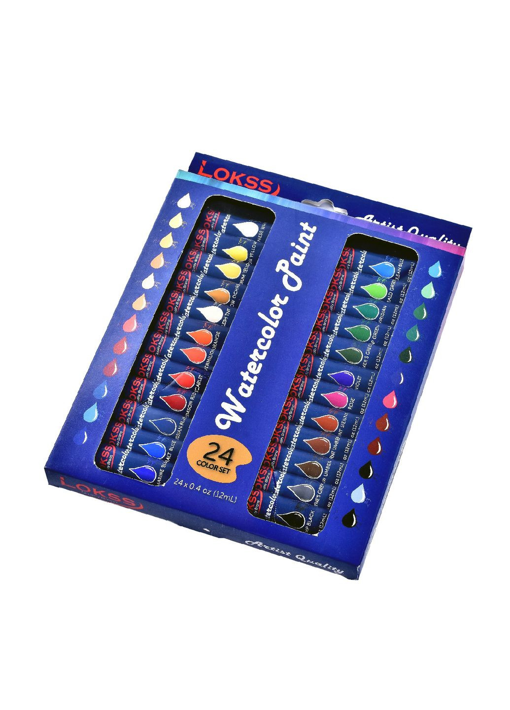 Набір акварельних фарб в тубах 24 кольори LOKSS (322650542)