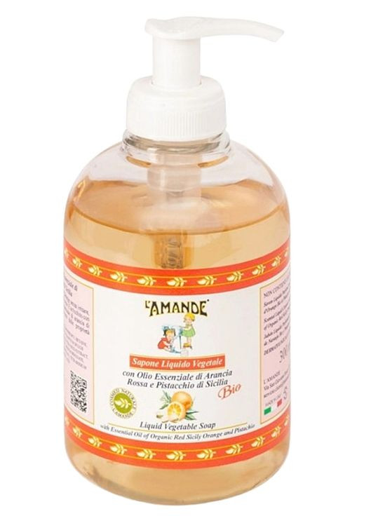 Рідке мило парфумоване Сицилія з червоним апельсином та фісташкою Marseille Sicily Liquid Soap Scented 300ml (1401957-25428188) L'Amande (368867175)