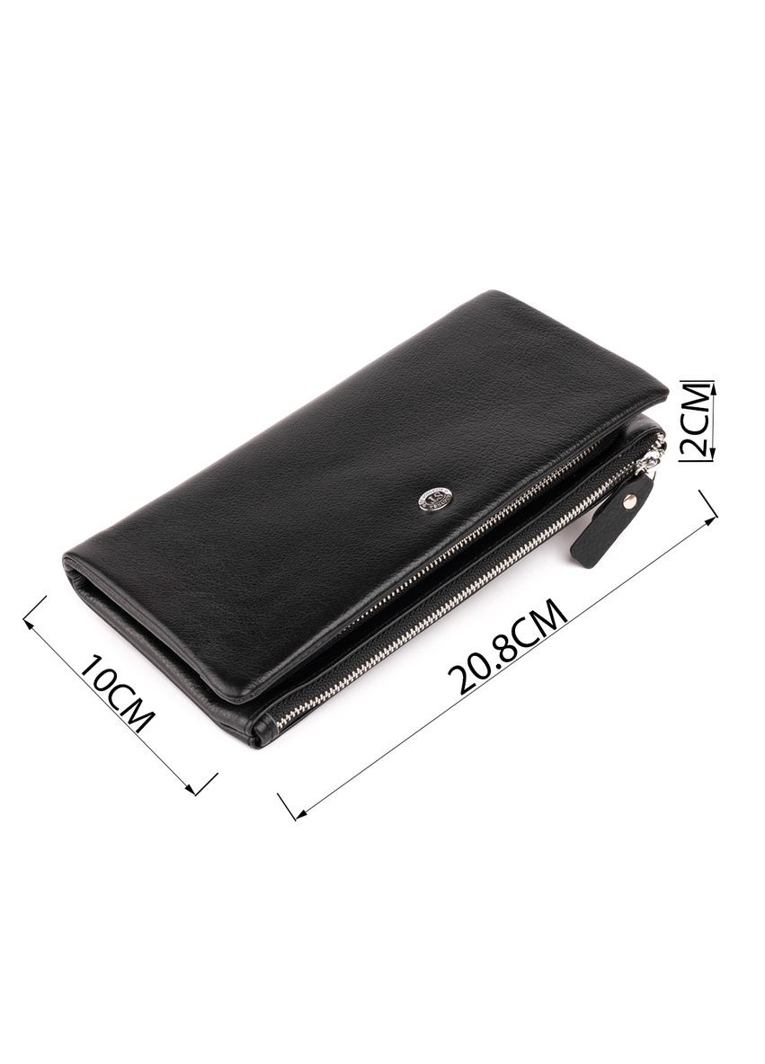 Кошелек-клатч из кожи с карманом для мобильного 20,8х10х2 см 19310 st leather (329198515)