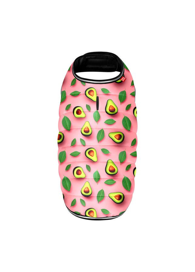 Курточка-накидка для собак WAUDOG Clothes, малюнок "Авокадо на рожевом",, А 47 см, B 68-80 см, С 42-52 см Collar (363058232)