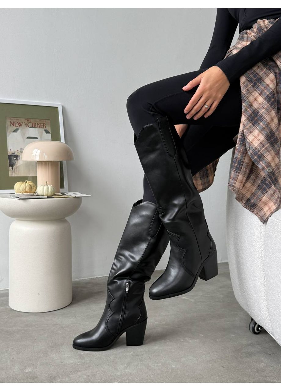 Зимние элегантные зимние казаки No Brand