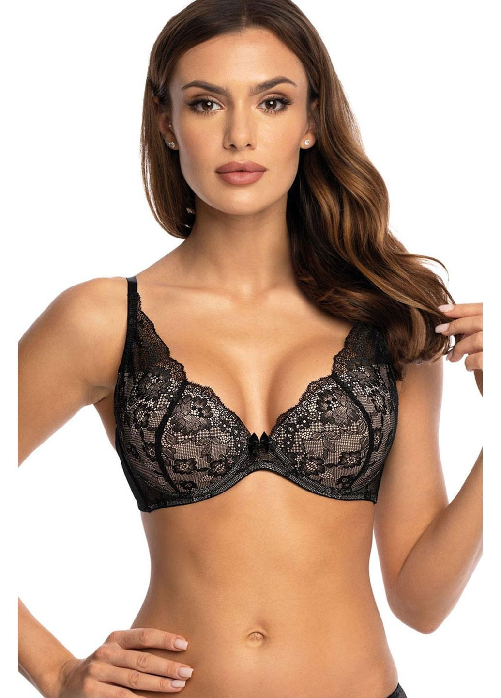 Чёрный бюст женский формованный 557-438 Orhideja