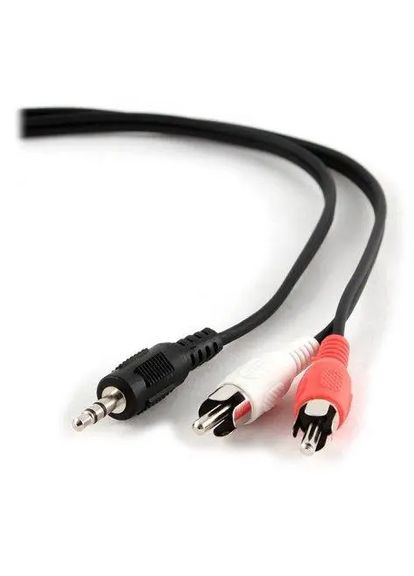 Аудио-кабель 3,5mm/2xRCA (M) (пальчик-два тюльпана) (CCA-458-5M), 5.0m Black Gembird (322576337)