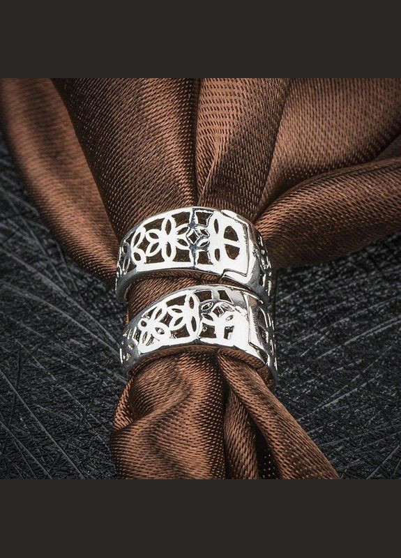 Посеребрённые ажурные серьги Хлоя Fashion Jewelry (338431201)