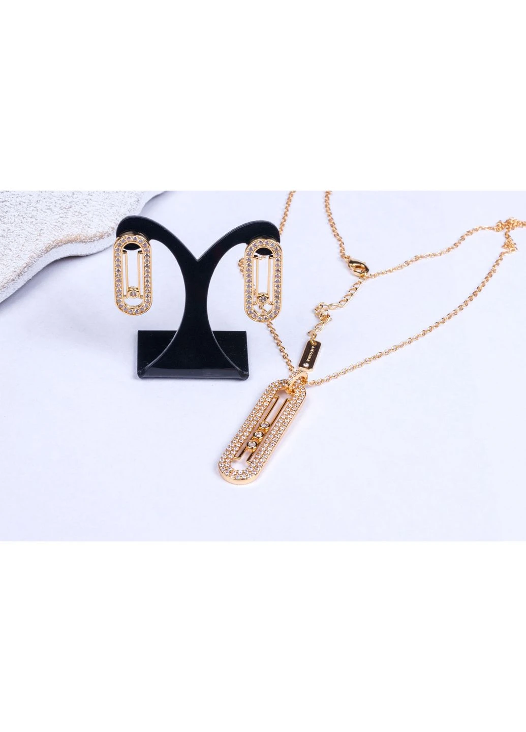 Набор украшений в стиле Мессика кулон и серьги, лимонный оттенок Fashion Jewelry (393952040)