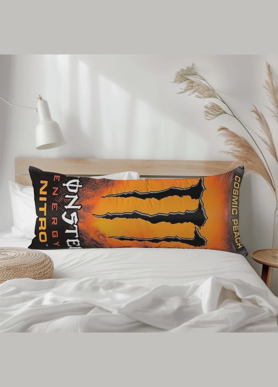 Дакімакура, Напій енергетичний, Monster Energy Nitro Cosm Peach (подушка обіймашка) 120*40 см No Brand (317266846)