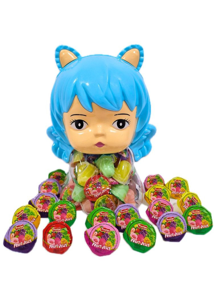 Набір желейок "Jelly Cup" у вигляді Принцеси, 100 шт у банці Prestige (315501285)