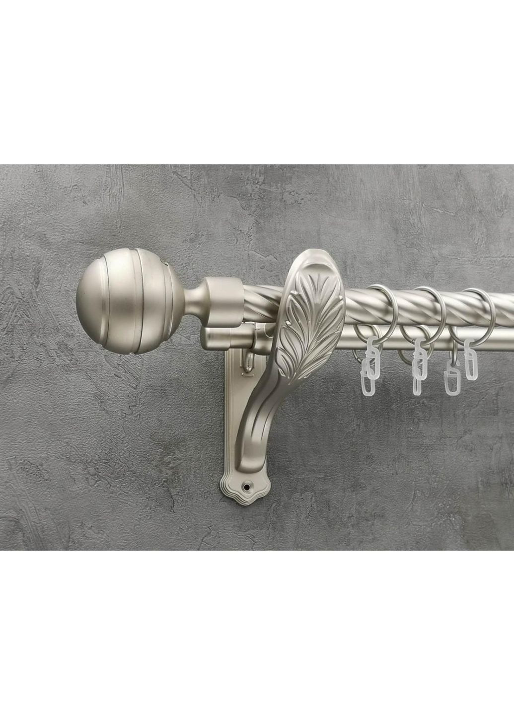 Карниз EM235 кручена штанга подвійний ретро 25/19 мм 320 см Сатин Quadrum (352782569)