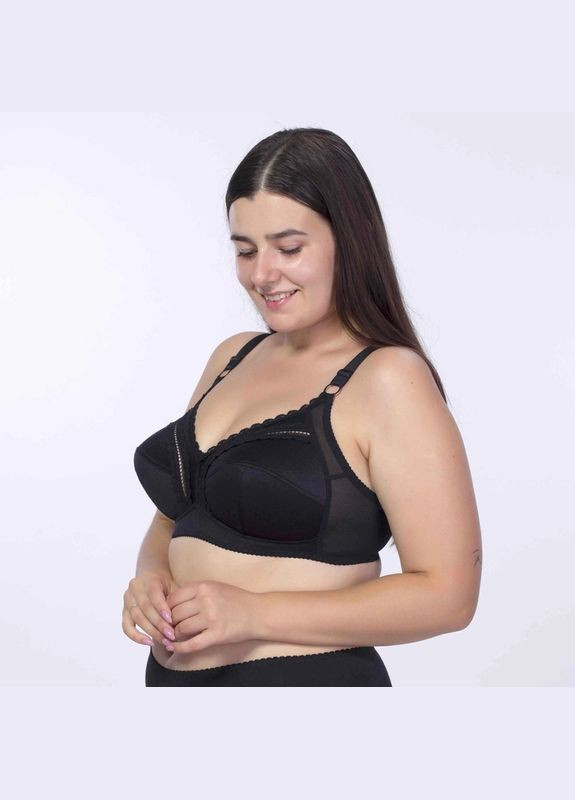 Чёрный бюстгальтер без косточек с мягкой чашкой Elita без косточек
