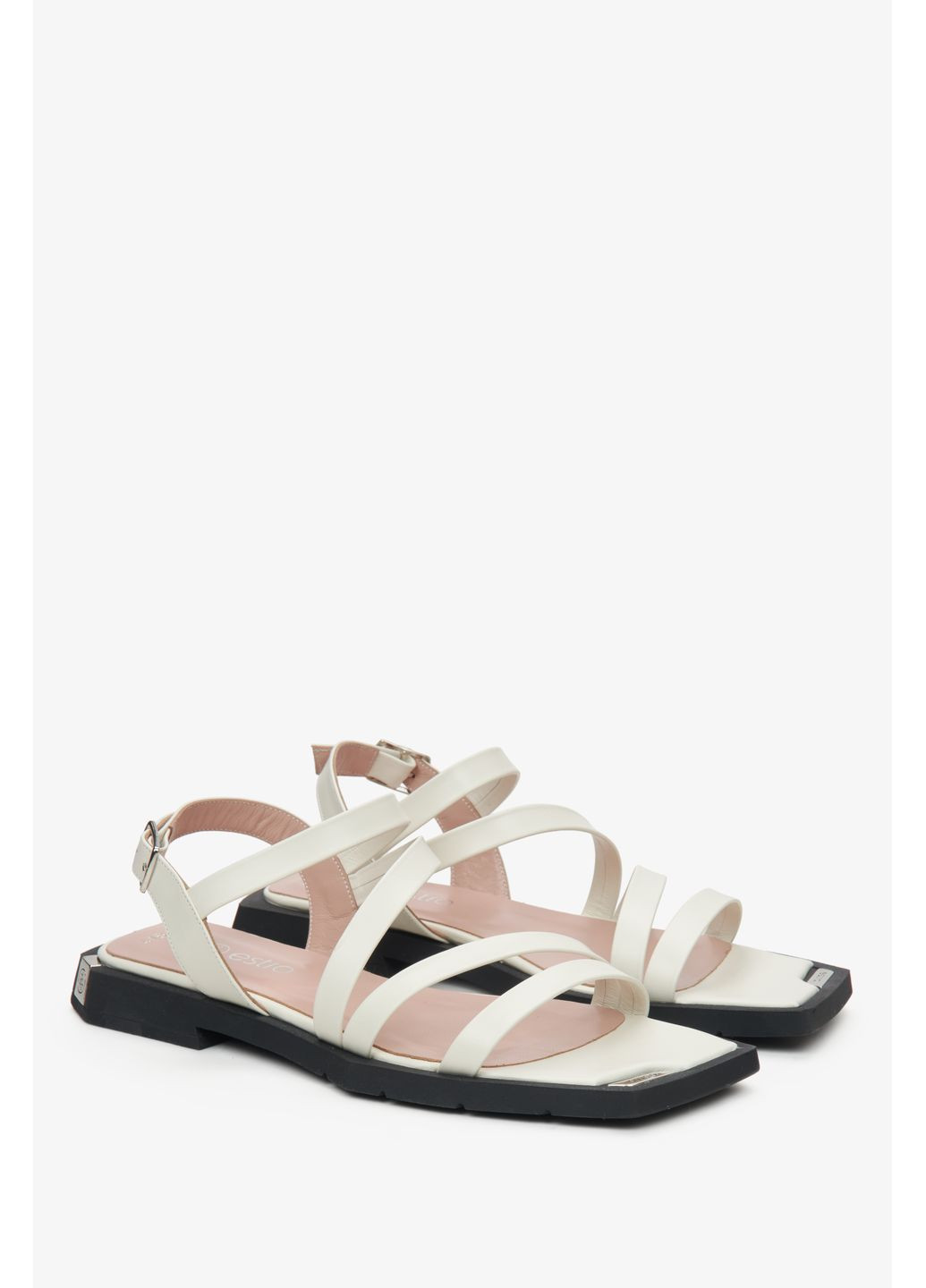 Сандалі, колір молочний Estro (336155203)