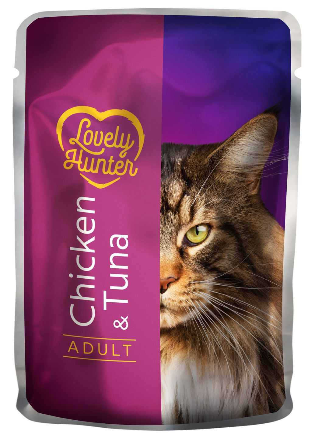 Влажный корм для кошек With chicken and tuna for cats 85 г (LHU45473) (4771317454737) Lovely Hunter (307175289)