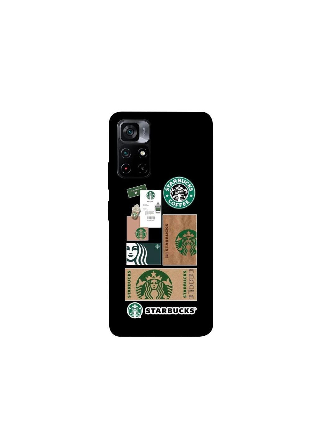 Чехол на Xiaomi Poco M4 Pro 5G Starbucks coffee Frontalka (355323264)