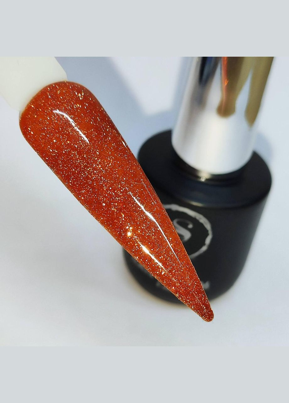 Гель-лак Fiery Gel №22 (голографічно помаранчевий, світловідбиваючий) 8 мл Гель-лаки Saga (342376505)