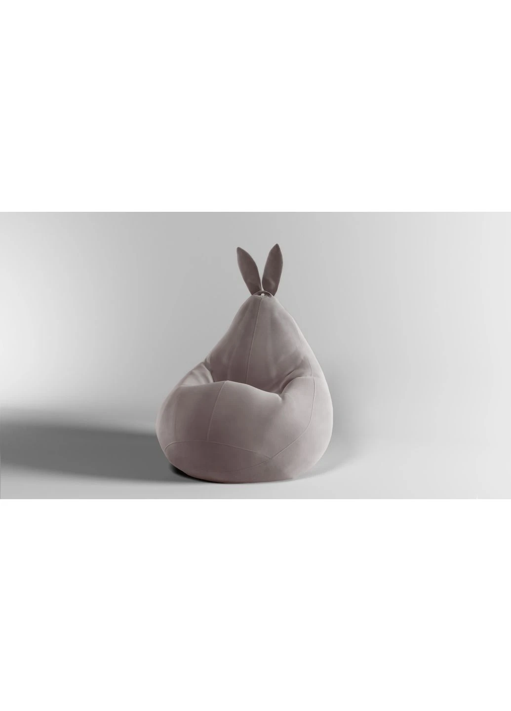 Кресло-мешок Зайка груша, M - 100х75 Велюр ORLANDO Marble SkyPuff (361258582)