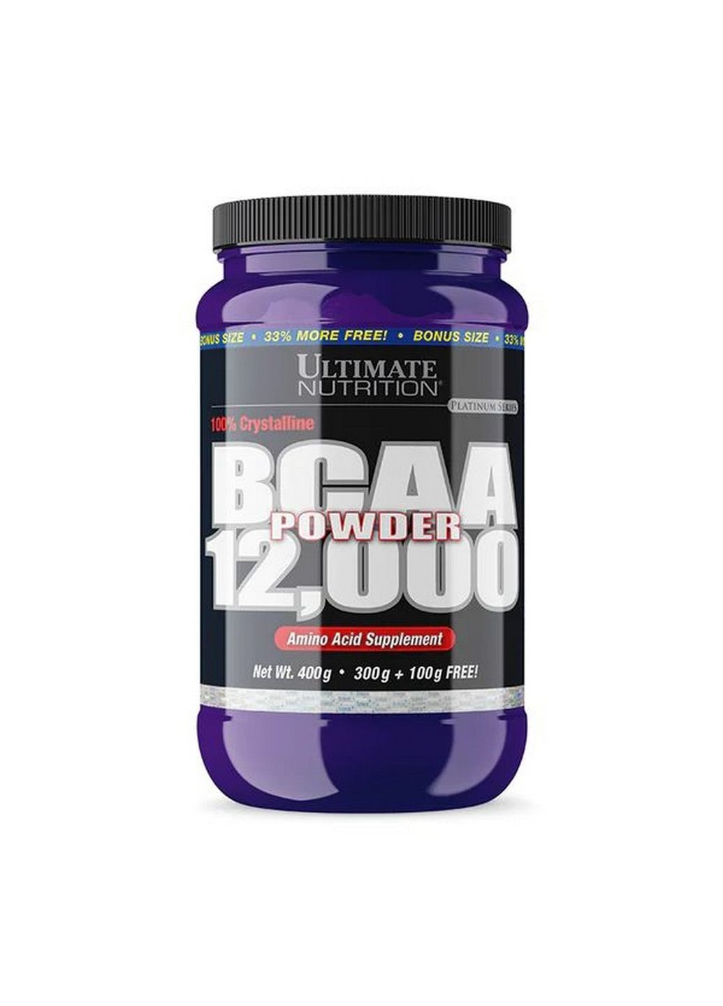 Амінокислота BCAA Ultimate BCAA 12 000 Powder Unflavored, 400 грам Ultimate Nutrition (293418810)