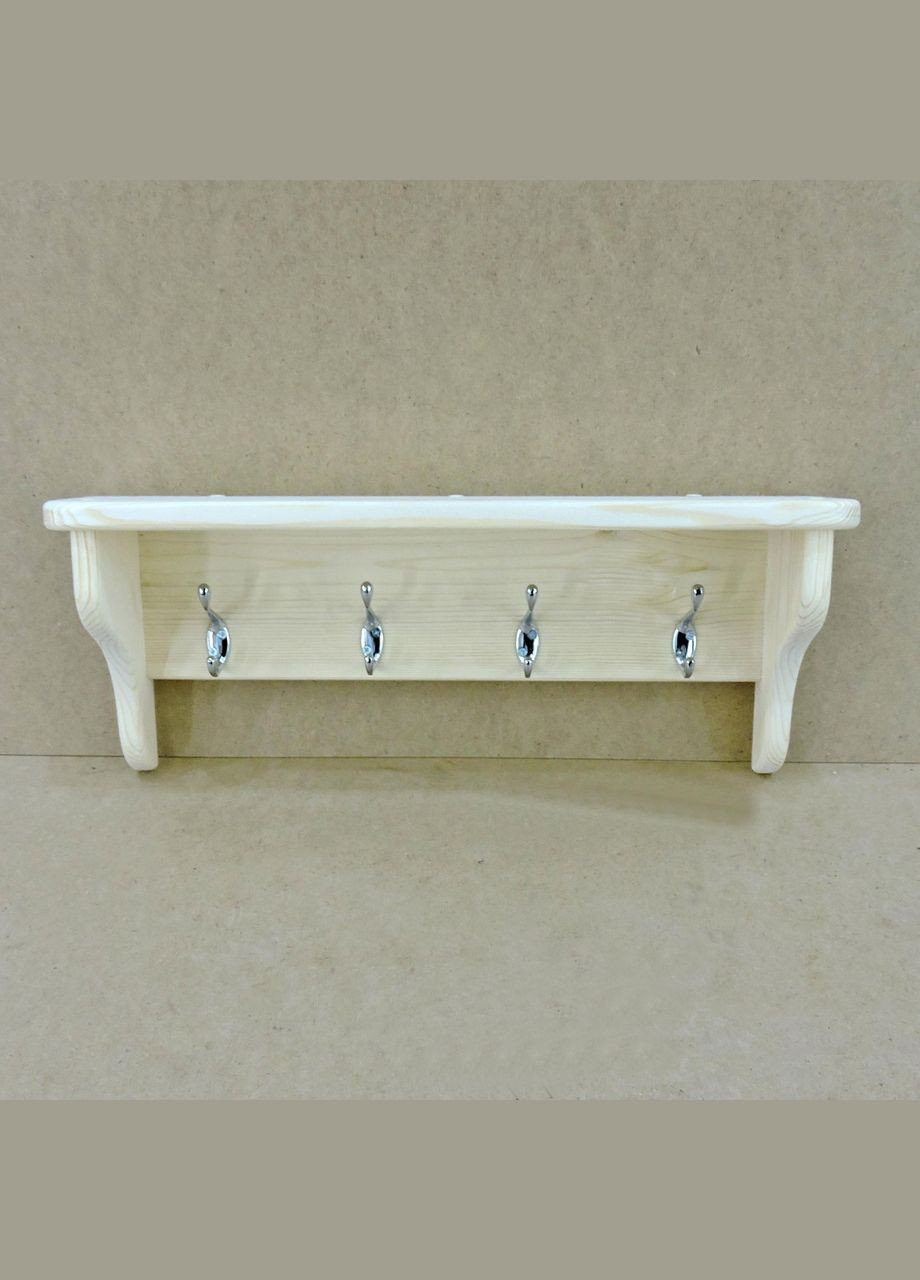 Вішалка для одягу з дерева Галіфакс 4 бланже (ВДО-400701) No Brand (327850312)