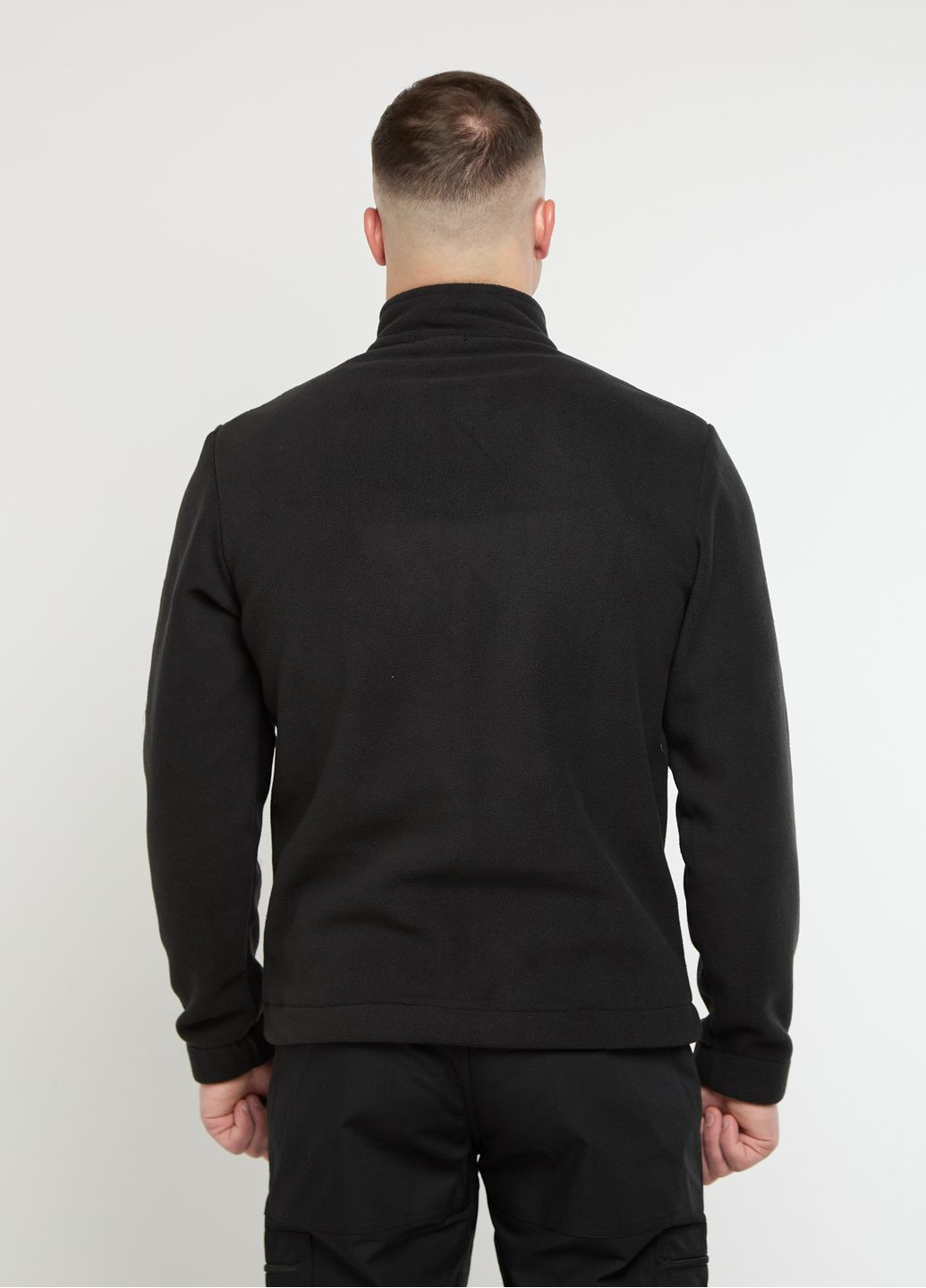 Флисовая кофта мужская черная UKM (367055489)