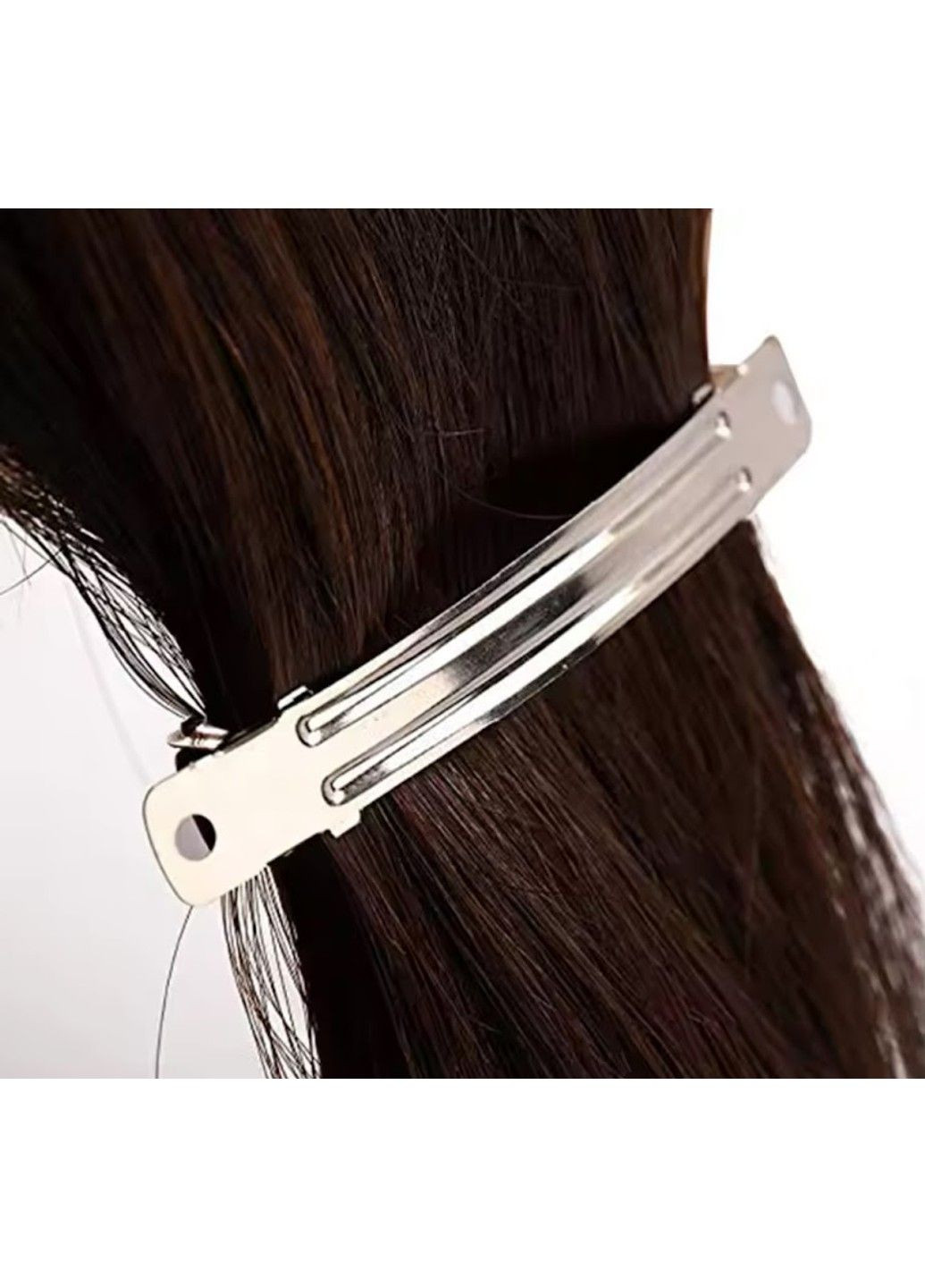 Металева основа заколка (автомат) 10 см, колір-срібло, шт No Brand (314809945)