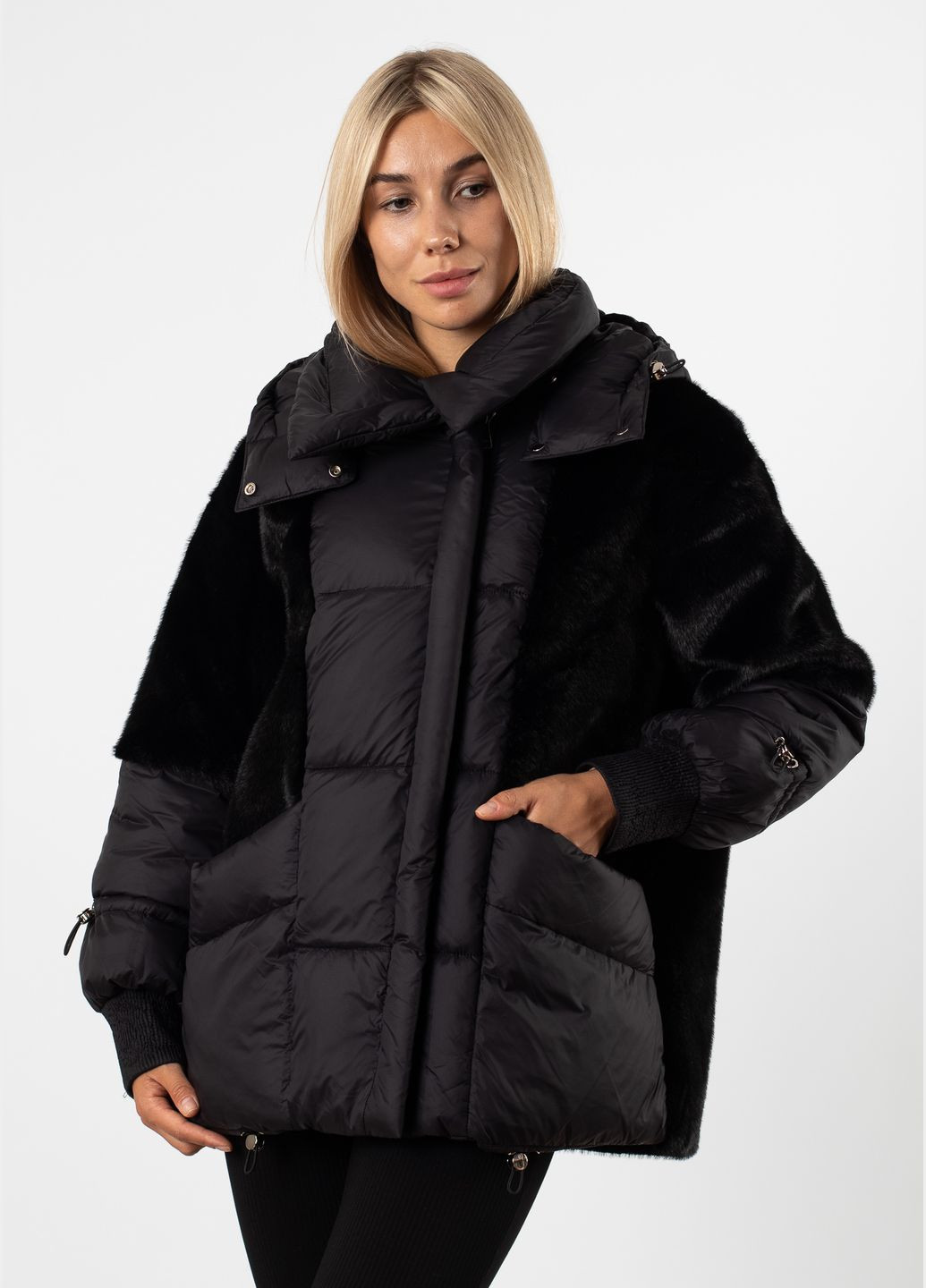 Черный зимний Пуховик MissLynx