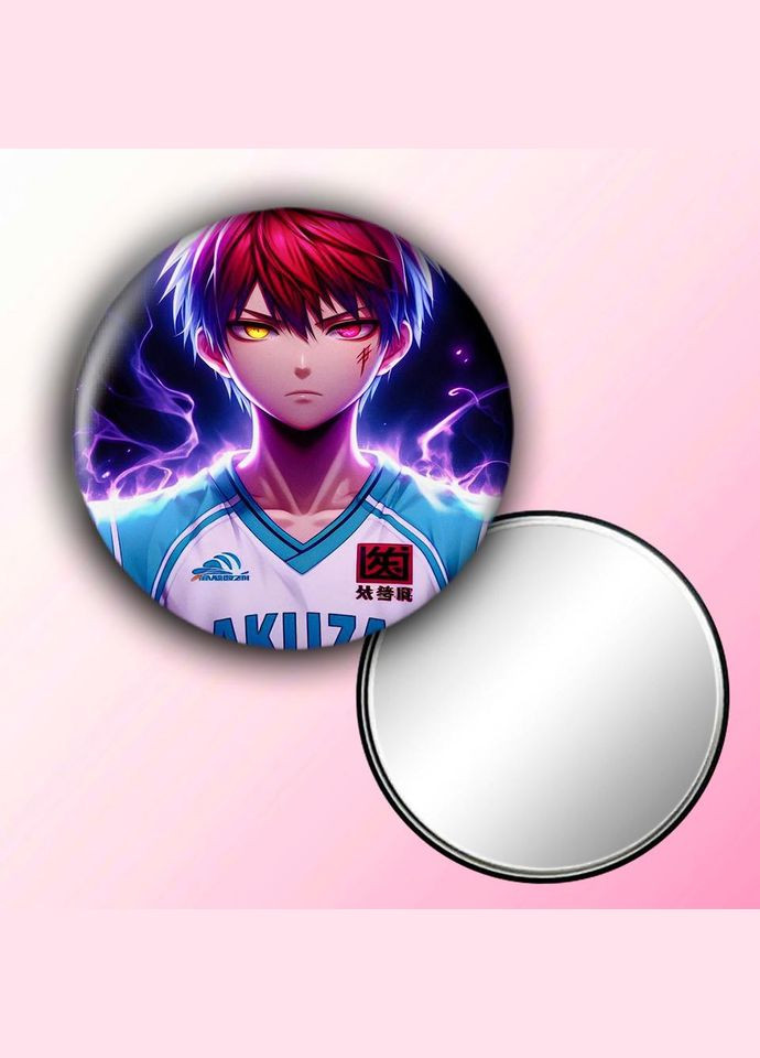 Зеркальце косметическое карманное Аниме Баскетбол Короко #0015 с рисунком круглый 56 мм No Brand (309157566)