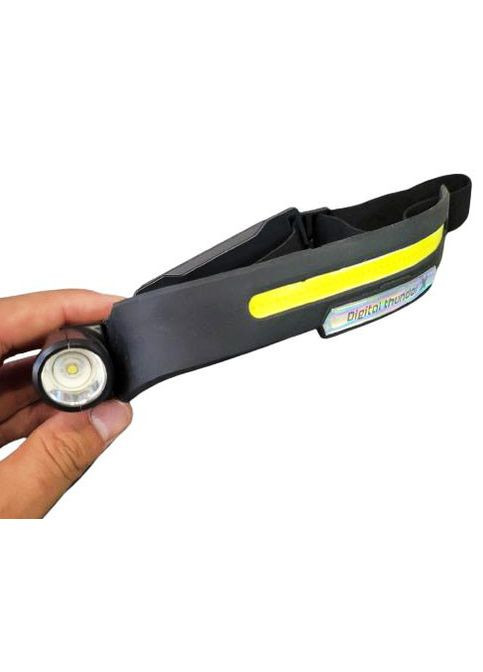 Мощный аккумуляторный налобный фонарь Digital thunder 518 гибкий на голову яркий мощный с датчиком движения Bailong (297331111)