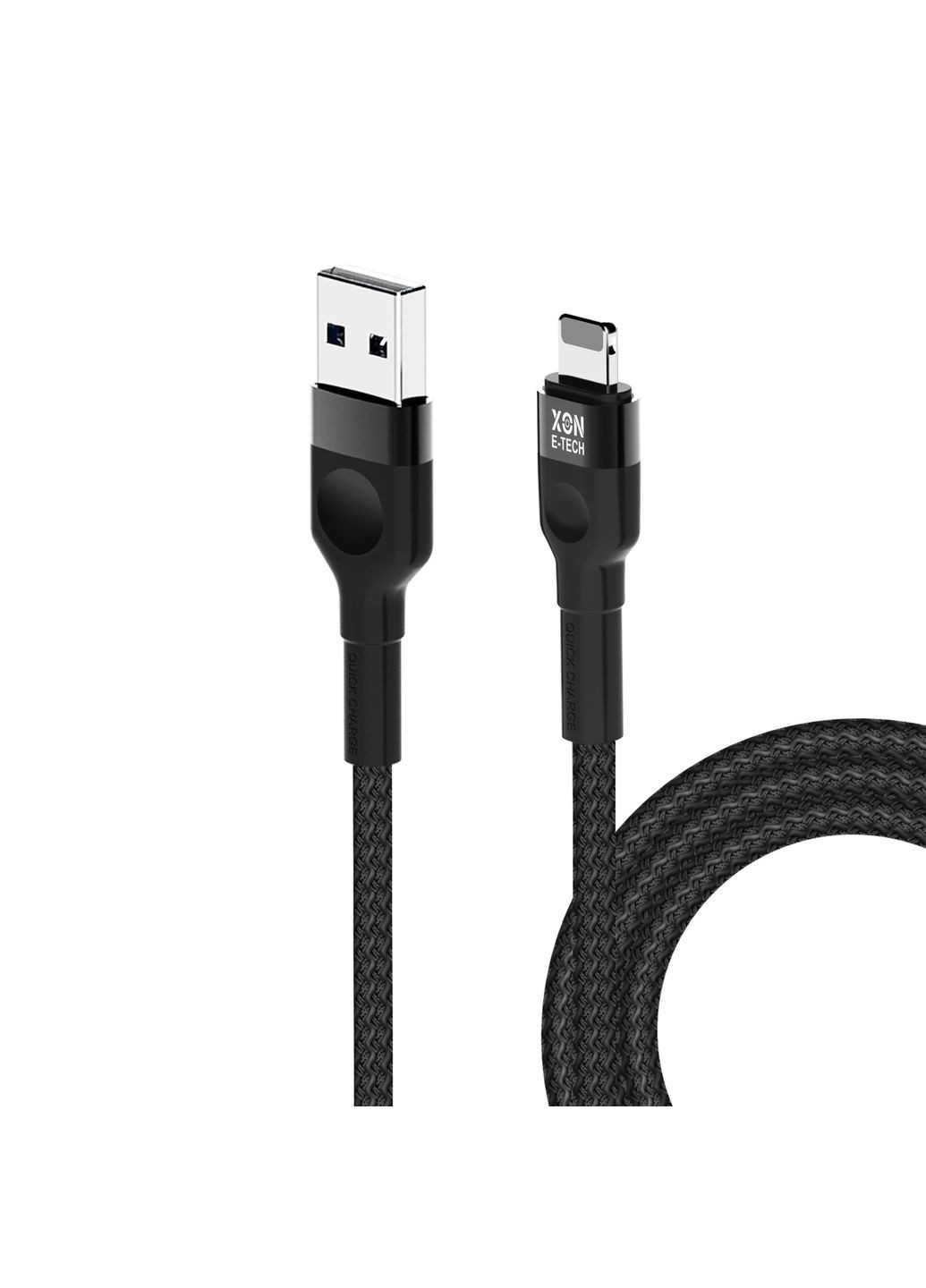 Кабель XON SmartCable Type-А - Lightning 3A 2м UniLink Чорний (SC30CL3A2B 647) XON E-Tech (304422422)