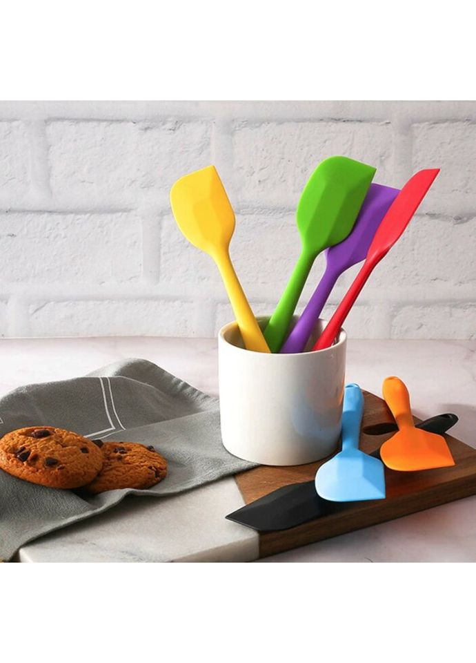 Лопатка кухонная силиконовая 5393 20.5 см красная No Brand (322124404)