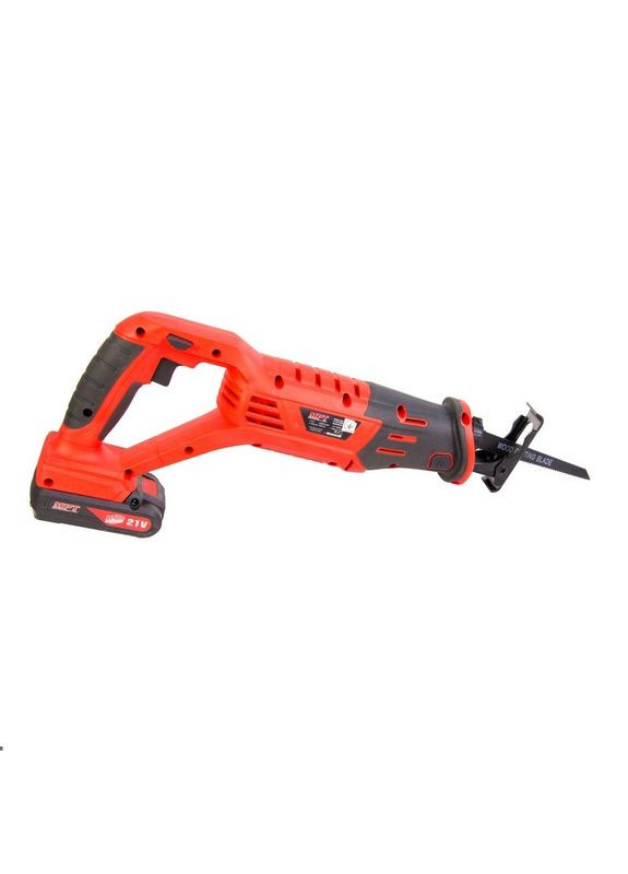 Пила шабельна акумуляторна, 21 В, Li-ion 1.5 Ач, 0-3000 об/хв, 150/5 мм. Red (MCRS2105.A1) MPT (340910415)