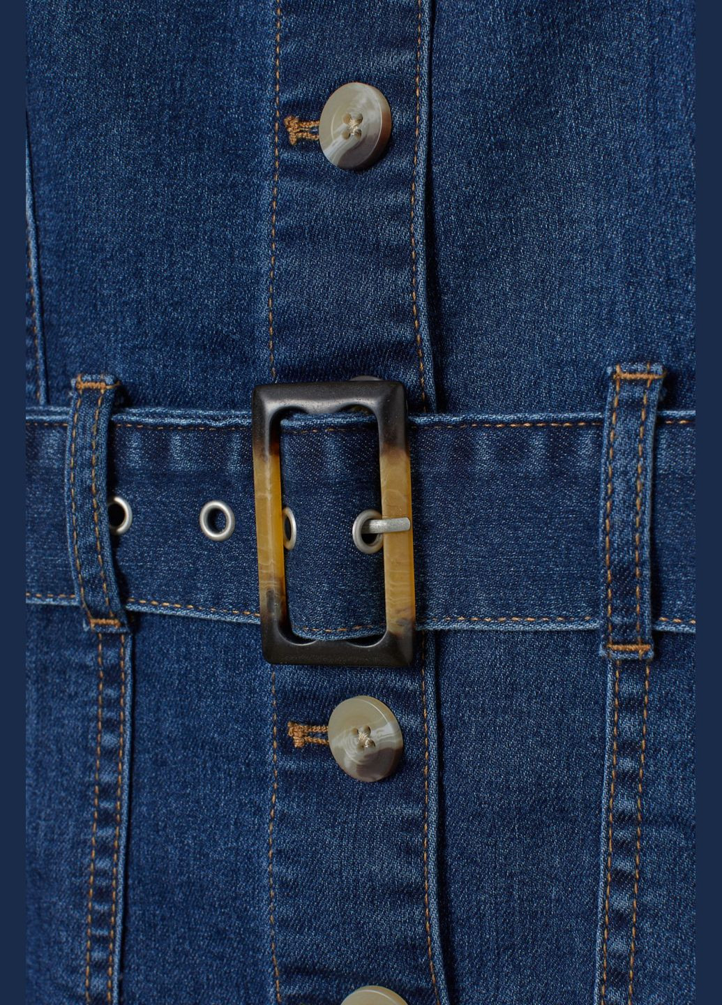 Сарафан джинсовий для жінки 0797079-003 синій H&M (272593049)