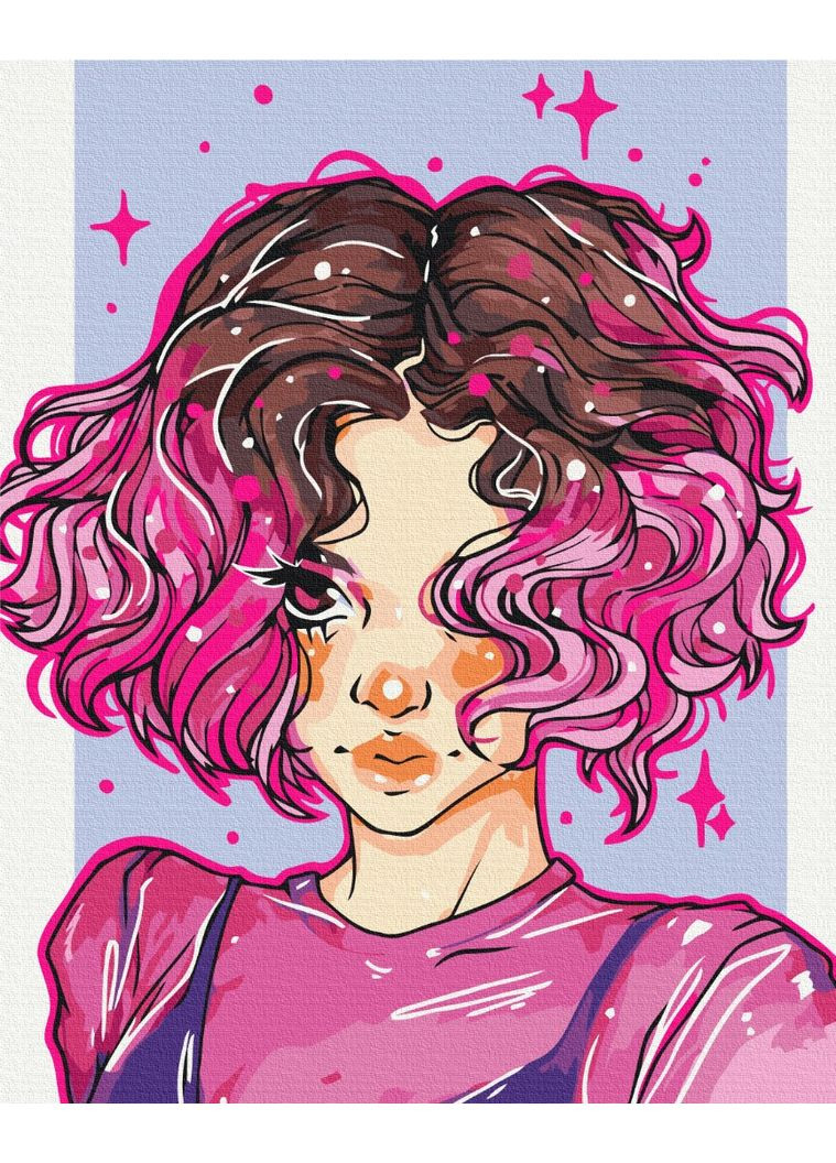 Картина за номерами на підрамнику Яскраві локони @nila_art_art Brushme (317258045)