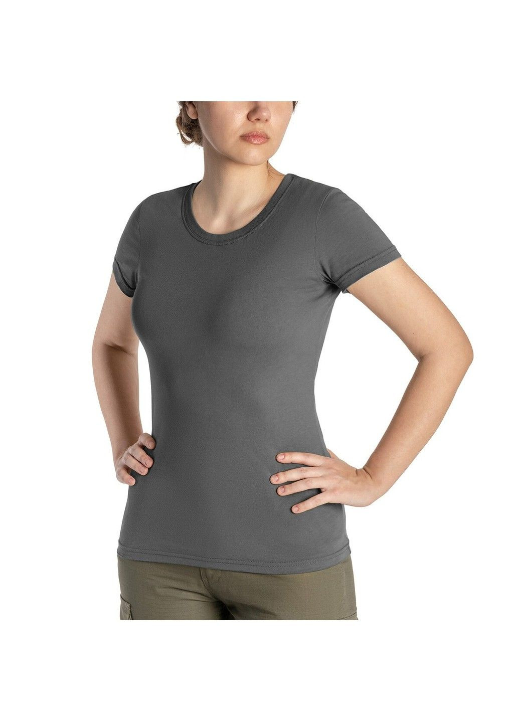 Сіра футболка t-shirt жіноча helikon shadow grey Helikon-Tex
