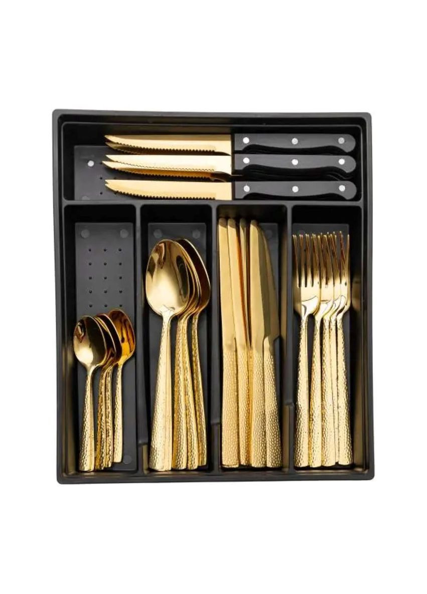 Набор столовых приборов в футляре на 6 персон столовый набор 30 предметов в футляре Золото Jooki (358706731)