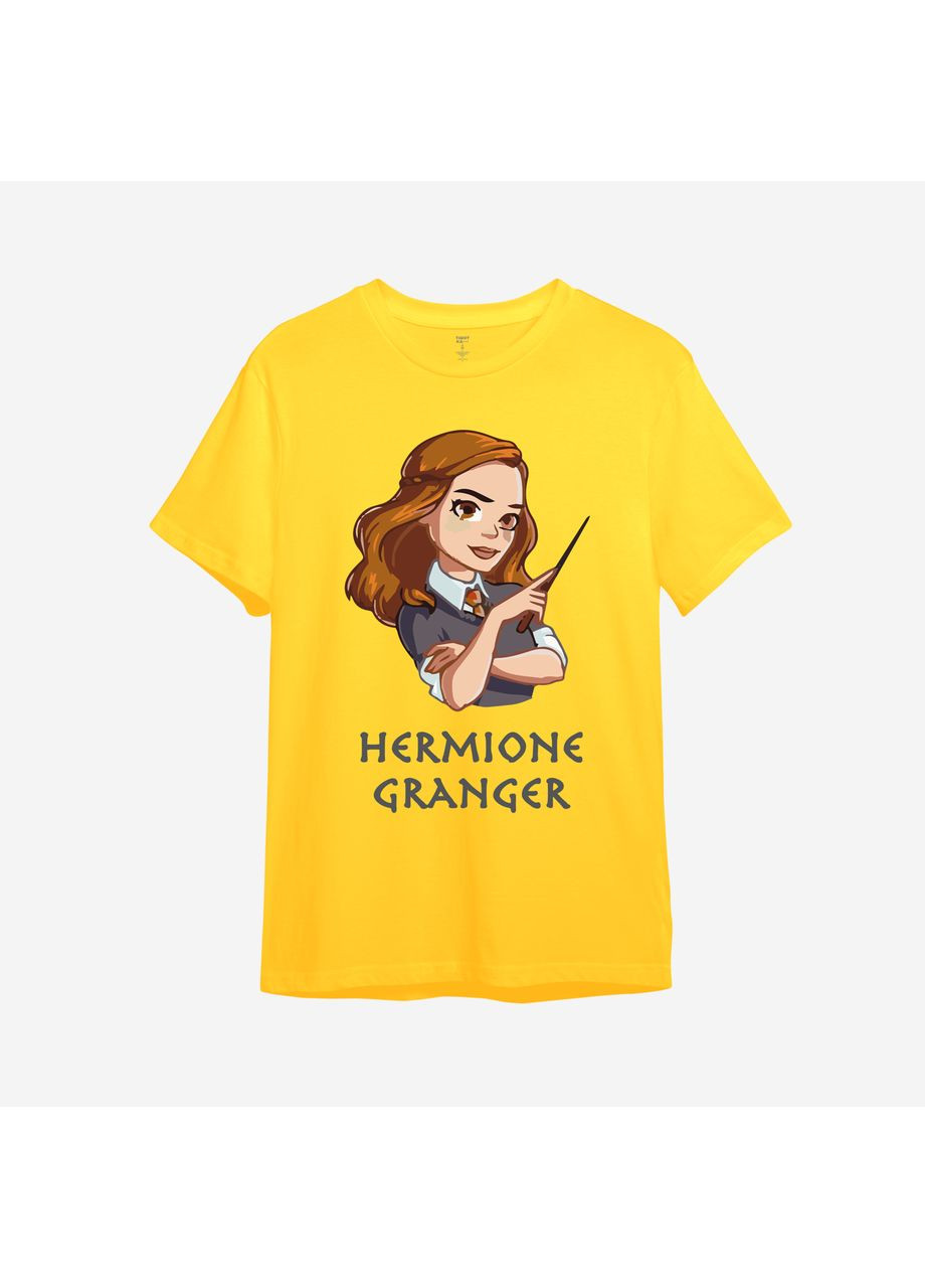 Желтая демисезонная детская футболка с принтом "hermione granger". гарри поттер (10016588814) ТiШОТКА