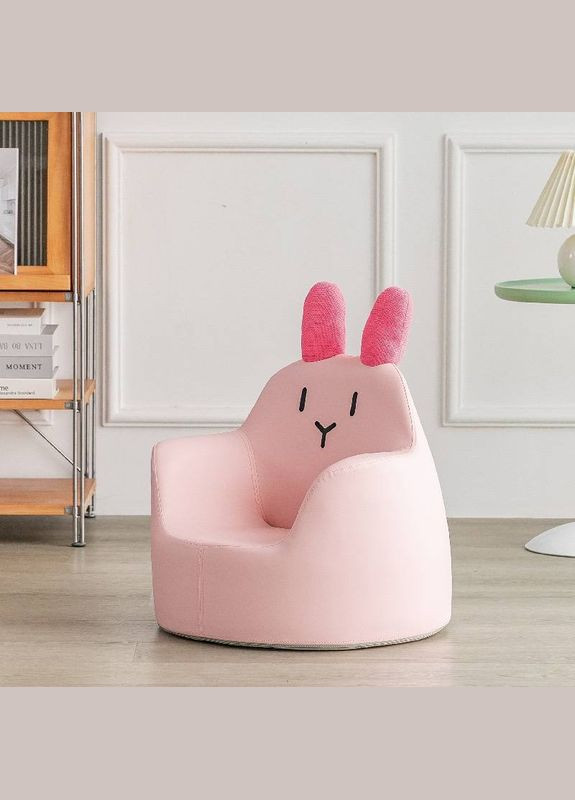 Детское кресло-пуфик M 5721 Rabbit Розовый зайчик Bambi (327216702)