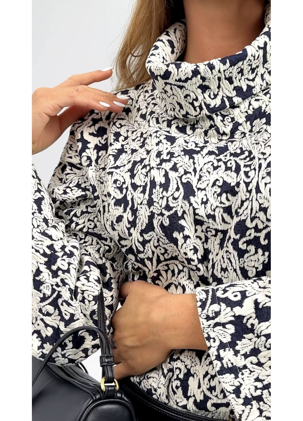 Комбинированное эксклюзивное платье в орнамент - ua42 / eu36 Iren Klairie