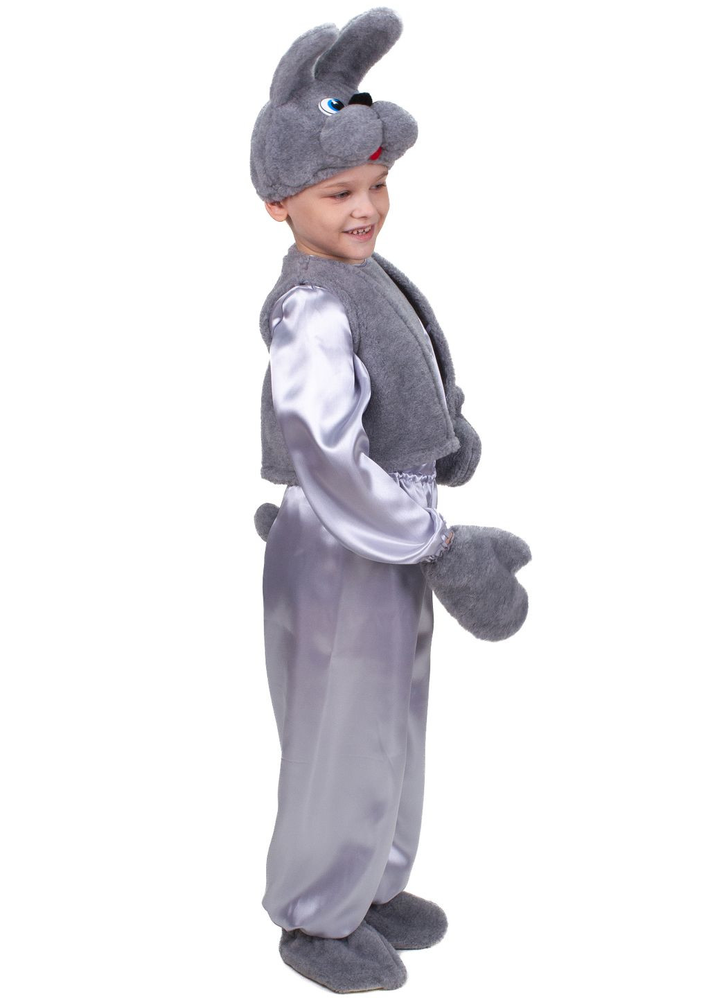 Карнавальний костюм Заєць №4 (сірий) No Brand (362538997)