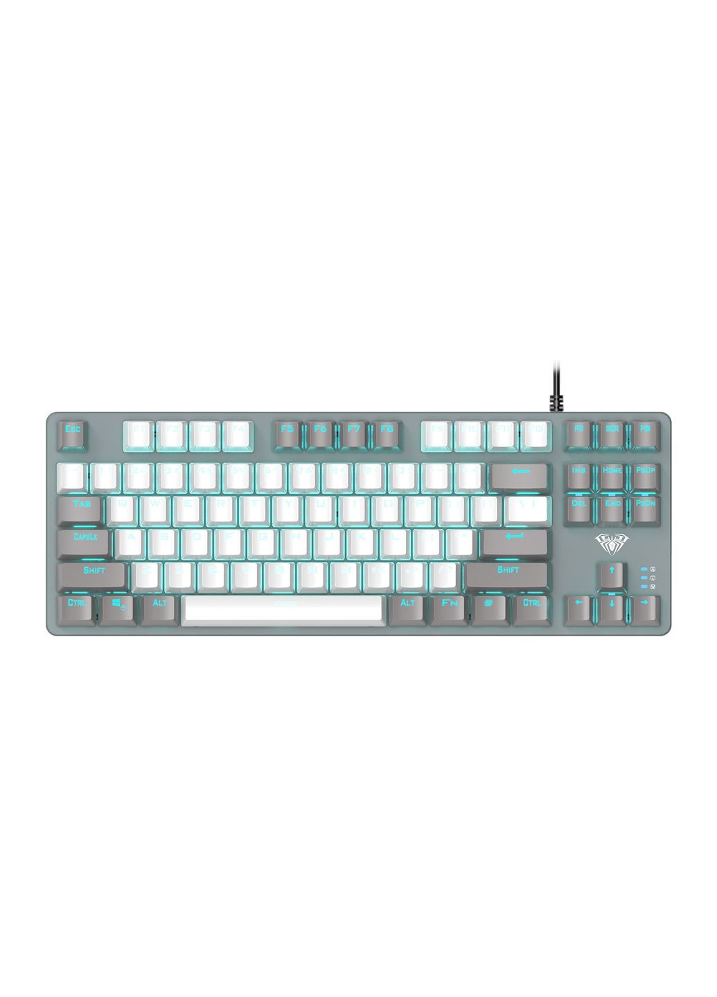 Клавіатура Aula f3287 keycap krgd blue usb ua white/grey (271557489)