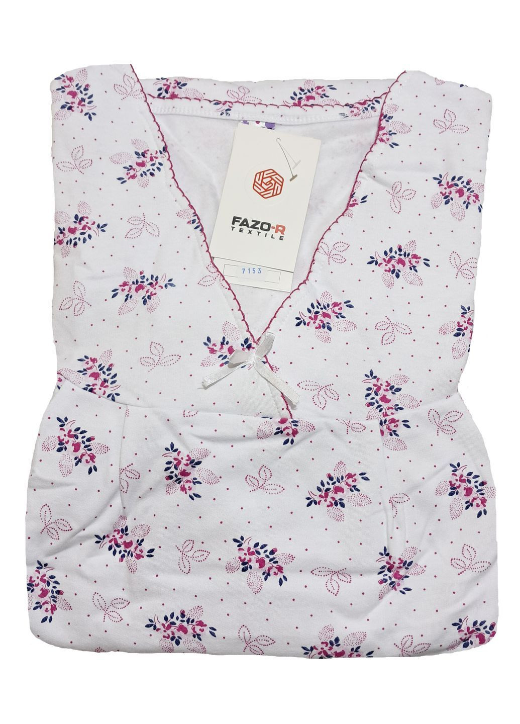 Женская ночная рубашка тёплая батал на флисе хлопок (7153-2) FAZO-R (369161297)