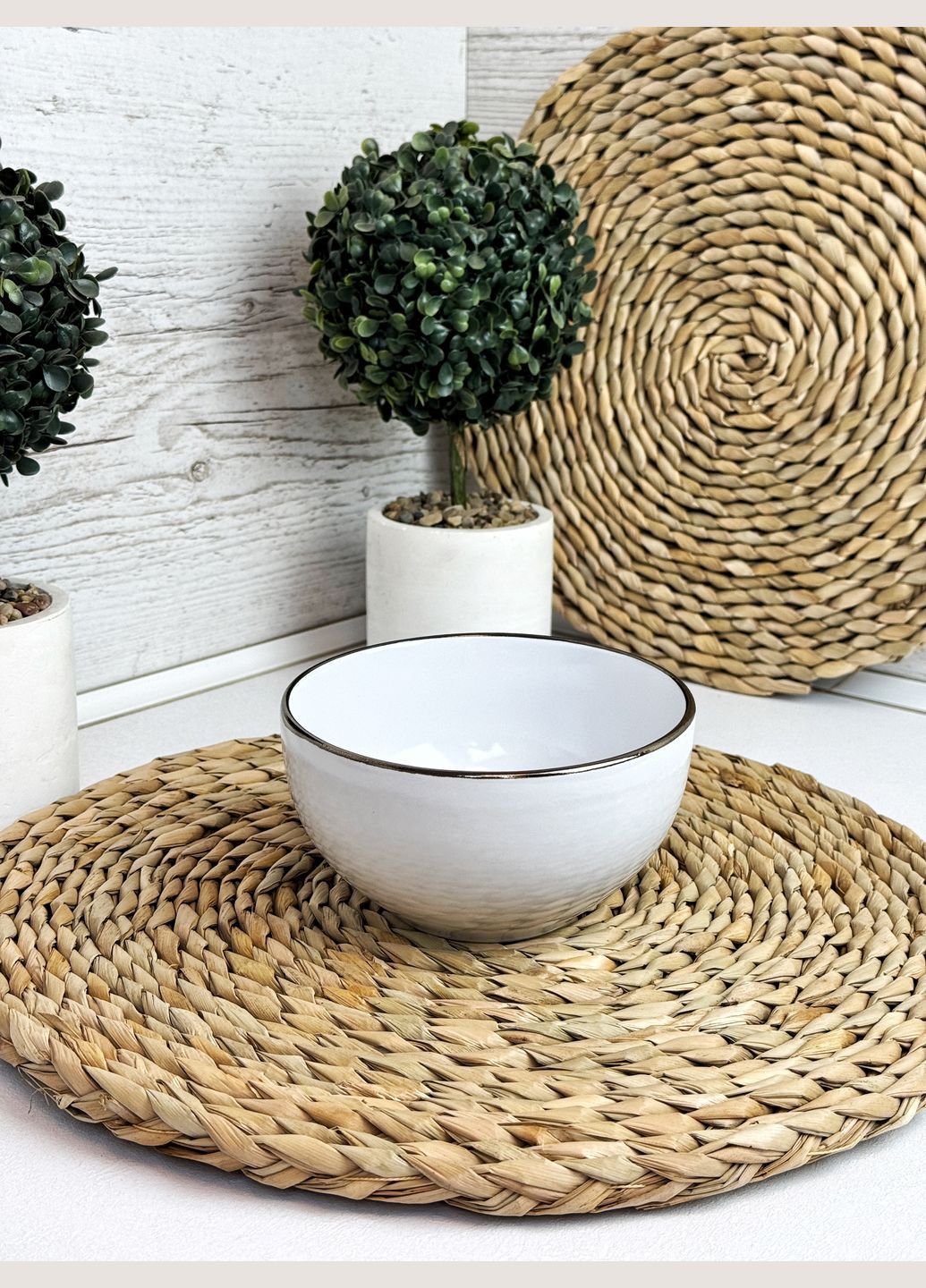 Столовый сервиз 28 Gasto Golden rim white IN0028GAS Intrendo (335080543)