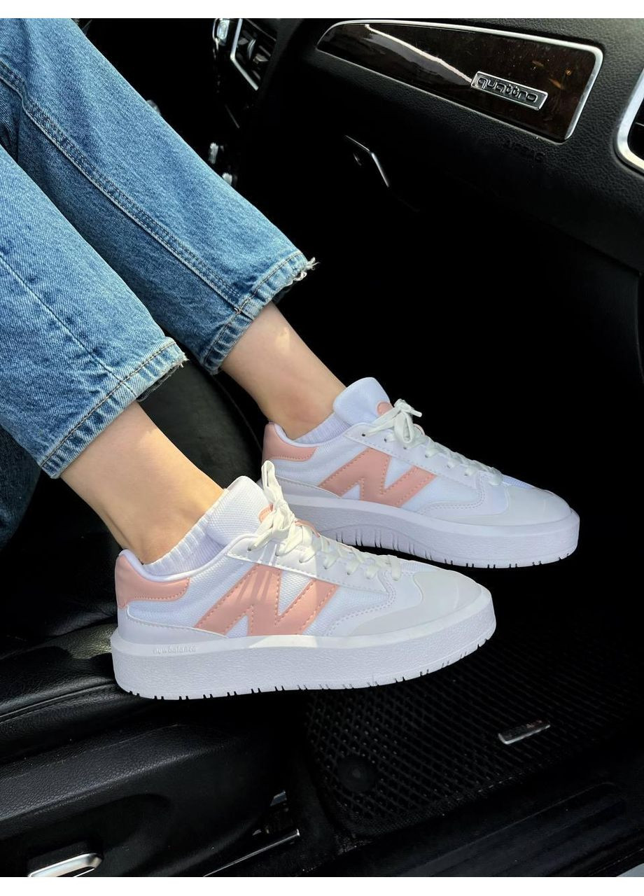 Рожеві Осінні кросівки чоловічі new balance ct302 white pink нью беланс ct302 No Brand