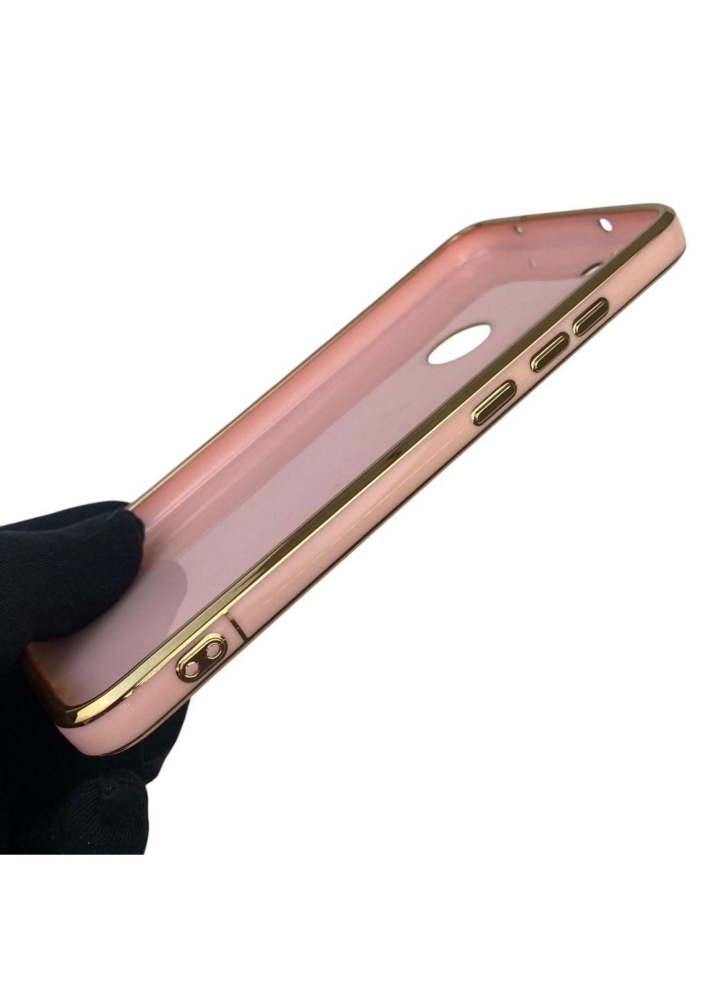 Чехол для Redmi Note 8 с защитой камеры с золотой окантовкой на редми нот 8 пудровый gs1 Xiaomi (366233526)