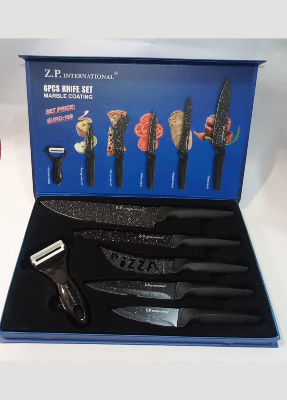Набор ножей Z.P. с гранитным напылением ZP655 International (300079366)