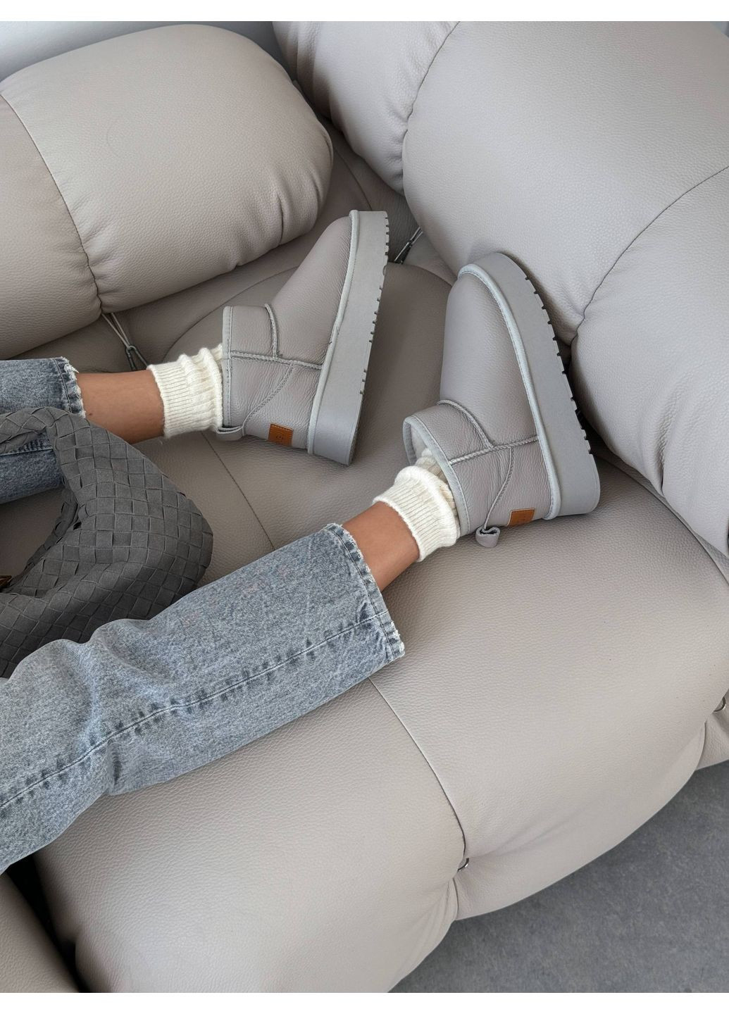 Кожаные угги Helen (361851117)