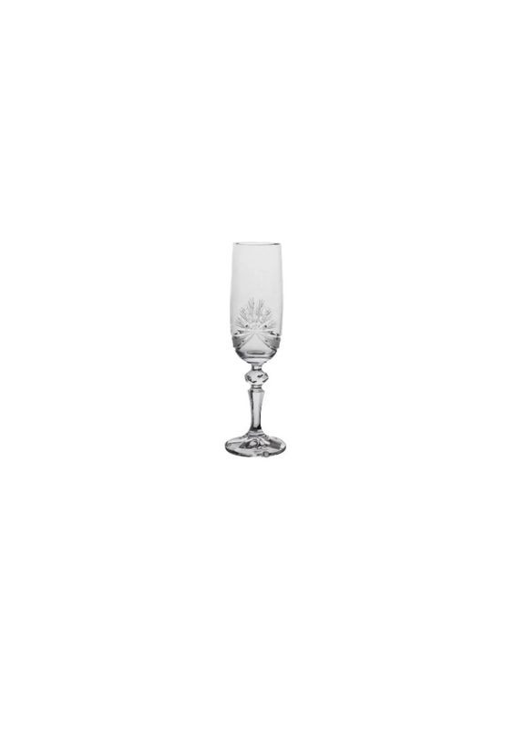 Келихи для шампанського Ribbon 150 мл богемське скло 6 шт Bohemia (282841827)