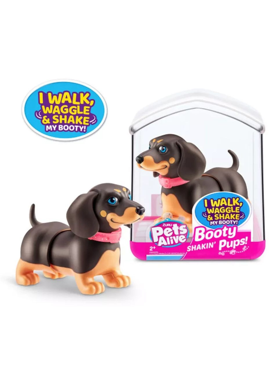 Интерактивный щенок Игривый Такса PETS ALIVE 9530SQ1-3 ходит веляющим хвостиком No Brand (330608204)