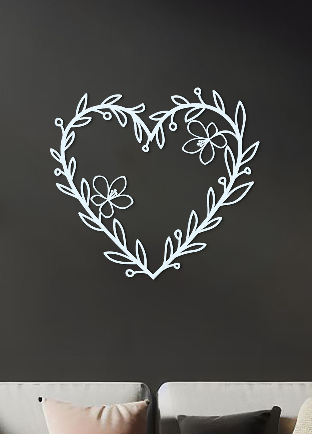 Настенный декор для дома, картина лофт "Влюбленность сердце", декоративное панно 35х40 см Woodyard (292112452)