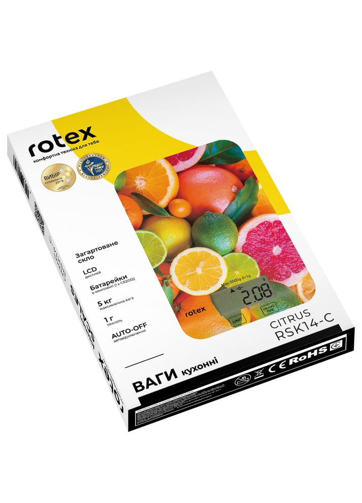 Весы кухонные RSK14C citrus Rotex (306746037)