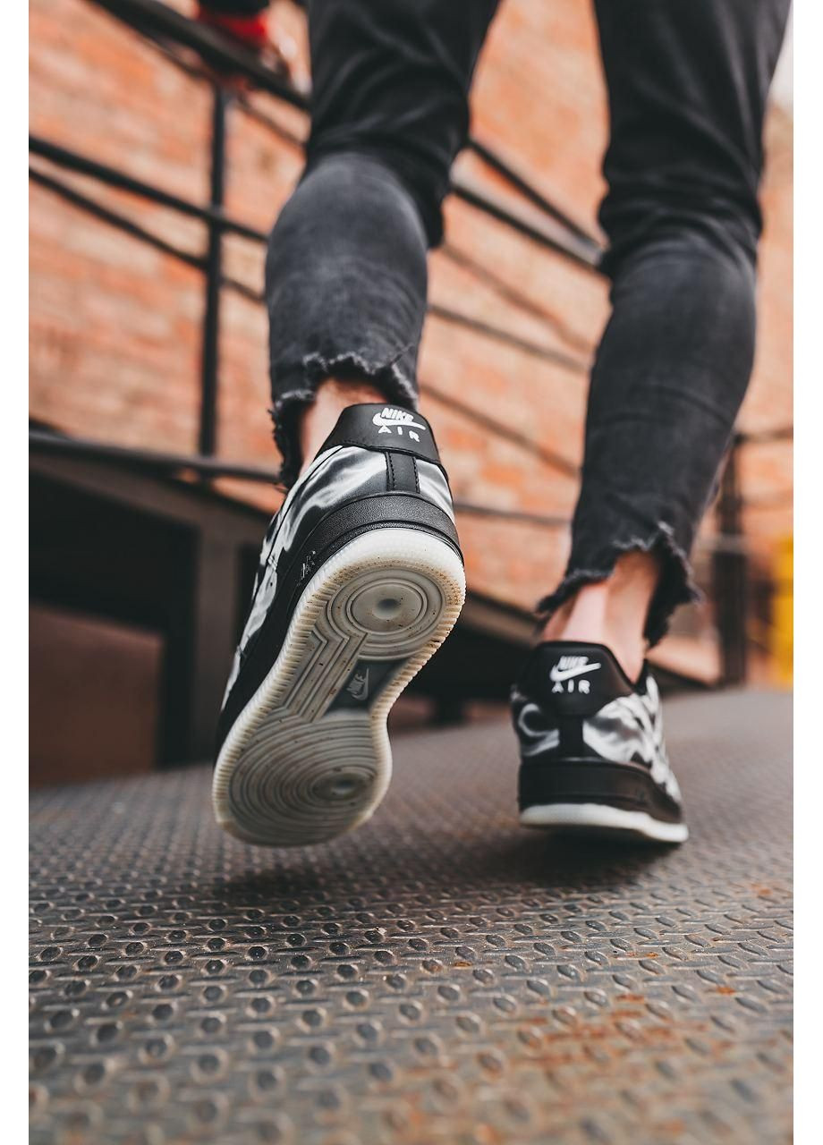 Чорні літні кросівки nike air force 1 skeleton qs black найк аір форс 1 No Brand