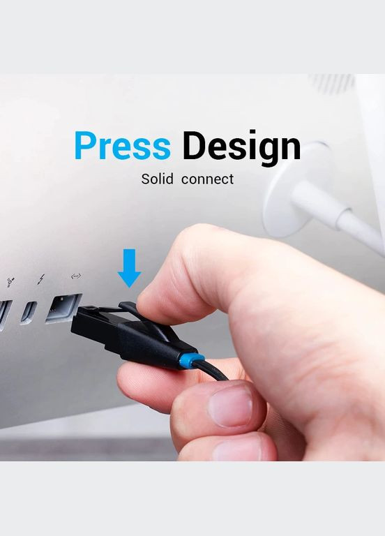 Патч-корд 1м CAT6 RJ45 Ethernet 1000мбіт/c Vention (300523991)